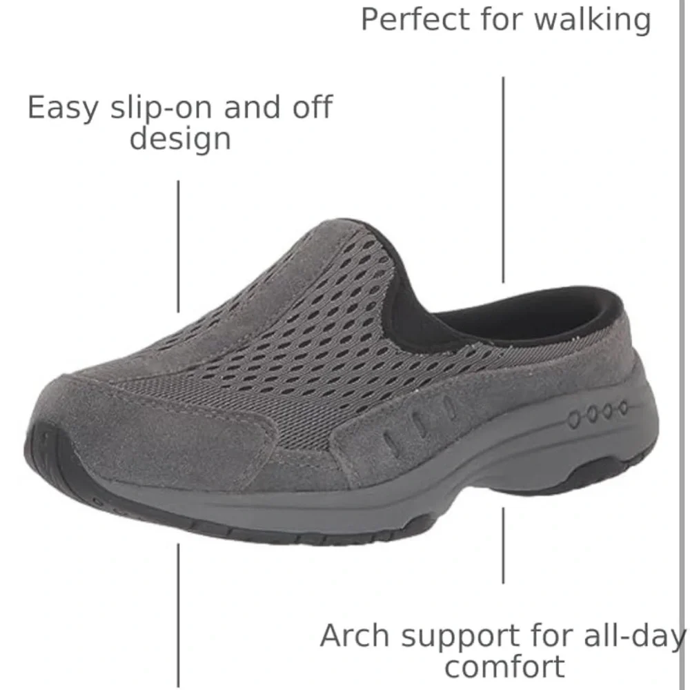 Easy Spirit Womens TRAVEL TIME675
Dark Gray Comfort Insole Leather Clogs
NWB 8M - Picture 7 of 7